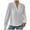 White, variant on Xunlbb Womens Long Sleeve Tops Woman Long Sleeve V-Neck Solid Color Fashion Fallow Commuting Comfort Jacket S-2XL
