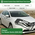 thumbnail image 3 of Cubierta del panel de cambio de control central Unique Bargains para Nissan Sentra 2020-2025, etiqueta de panel antiarañazos de control de cambio negro, recubrimiento de media bolsa, 3 of 6