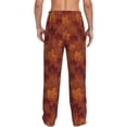 thumbnail image 7 of Salouo fall Maple Print Pajama Pants for Men, Lounge Pants Elastic Waistband Casual Men's sleepwear Loungewear Sleep Pajama Pant -Medium, 7 of 7