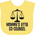 thumbnail image 3 of Inktastic Mommy Little Co Counsel Lawyer Boys or Girls Baby Bib, 3 of 4