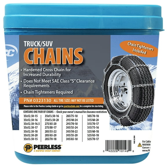 Peerless Chain 0323130 Truck Tire Chains, 1 Pair, Winter Tire Chains