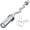 silver, variant on 47" EZ Curl Bar for Weight Lifting, Biceps, Triceps, Back/Leg Muscle Group Exercise,Chrome Curling Bar Fit 2” Standard Weights