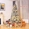 thumbnail image 4 of Costway 1,8m Árbol de Navidad Nevado No Iluminado con Bisagras y Base de Metal Decoración para Casa Oficina, 4 of 8