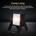 thumbnail image 2 of Lámpara portátil para exteriores de 15 W, luz LED solar para campamento recargable por USB, color negro, 2 of 8
