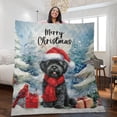 thumbnail image 2 of Merry Christmas Havanese Enjoys Woofmas Winter Xmas Holiday Quilt Blanket Havanese Dog Lover Gifts Idea Cozy Comforter Throw Blanket - 02022, 2 of 5