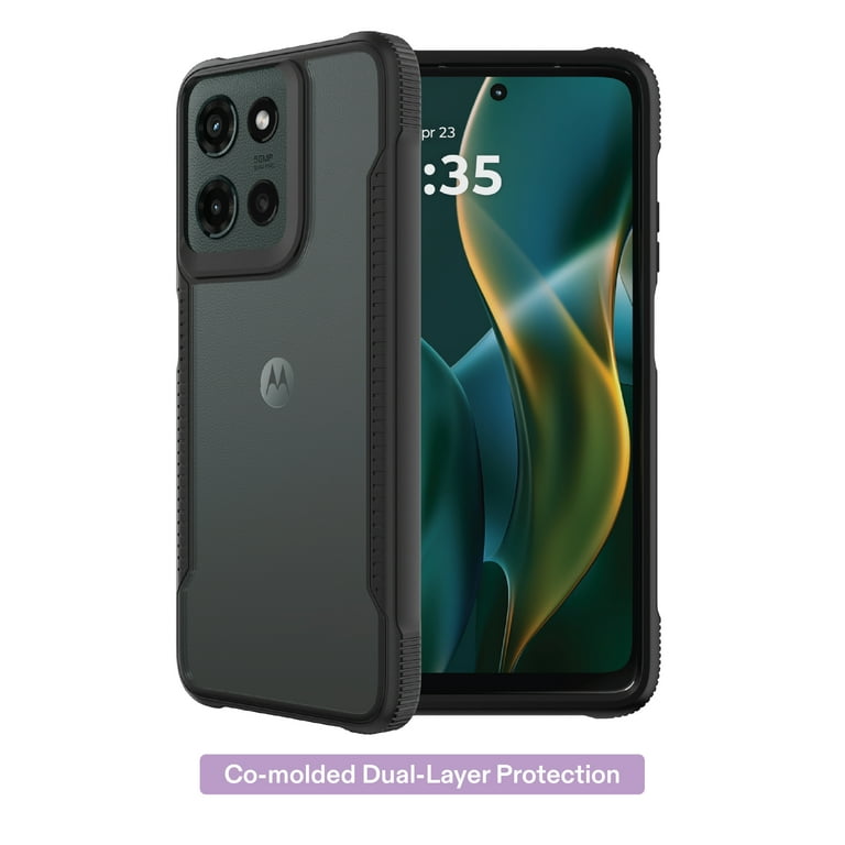 Onn Dual-Layer Phone Case for Motorola moto g (2025) - Black/Clear Onn Dual-Layer Phone Case for Motorola moto g (2025) - Black/Clear