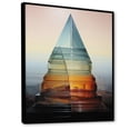 thumbnail image 2 of Designart "Translucent Transitions Hardedge Art wall art" Abstract Floater Framed Canvas Print, 2 of 7