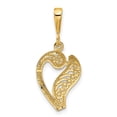 thumbnail image 3 of Diamond2Deal 14K Pendentif Initial Lettre Filigrane en Or Jaune pour Femmes, 3 of 6