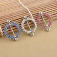 thumbnail image 3 of pitrice Rhinestone Crystal Body Nipple Barbell Piercing Rings Nipple Ring Barbell Body Piercing Jewelry Nipple Ring, 3 of 9