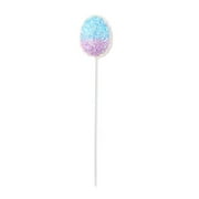 Way To Celebrate Easter Purple and Blue Ombre Tinsel Egg 10" Decorative Pick