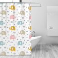 thumbnail image 4 of Sigee Little Elephant for Waterproof Fabric Shower Curtain 72" W x 72" H for Bathroom Shower Curtain, 4 of 5