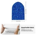 thumbnail image 2 of Hirioo Blue Circles Mosaic for Men's Knit Cuffed Beanie for Outdoor Activities Unisex, 2 of 6