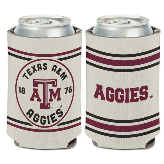 WinCraft NCAA Texas A&M Vintage 12oz Can Cooler, Collapsible