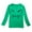 Green, variant on Tiijoy Toddler Girls Cartoon Cat Print Long Sleeve T Shirt Crew Neck Soft Casual T-Shirt