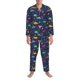 thumbnail image 3 of Fotbe Dinosaur Flowers Pijama de Hombre con Estampado de Manga Larga, Conjunto de 2 Piezas, Ropa de Dormir Suave y Cómoda con Bolsillos-Medium, 3 of 7