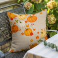 thumbnail image 3 of Throw Pillow Covers, Orange Yellow Pumpkin Fall Decorative Throw Pillow Covers 20x20 Inch, Rustic Maple Leaf Thanksgiving Square Linen Pillow Cases for Couch/Living Room/Sofa, 3 of 9