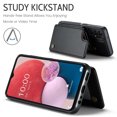 thumbnail image 3 of Mantto Case for Samsung Galaxy A13 4G with Card Holder, Retro PU Leather RFID Blocking Credit Card Slots Double Magnetic Clasp Flip Kickstand Shockproof Phone Cover for Samsung Galaxy A13 4G,Black, 3 of 9