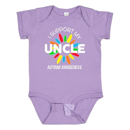 

Inktastic I Support My Uncle Autism Awareness Gift Baby Boy or Baby Girl Bodysuit