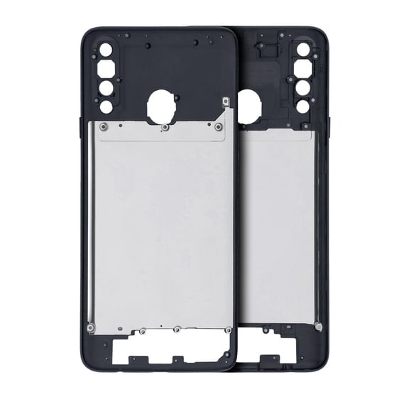 Replacement Mid-Frame Housing Compatible For Samsung Galaxy A20S (Black)