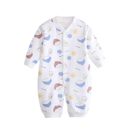 

ZHAGHMIN Baby Jumpsuit Babys Girls Boys Print Spring Winter Animals Fruits Long Sleeve Romper Jumpsuit Clothes Baby Boy 18 Months Clothes Boy Romper 9 Months Boy Up Rompers For Baby Boys Plai