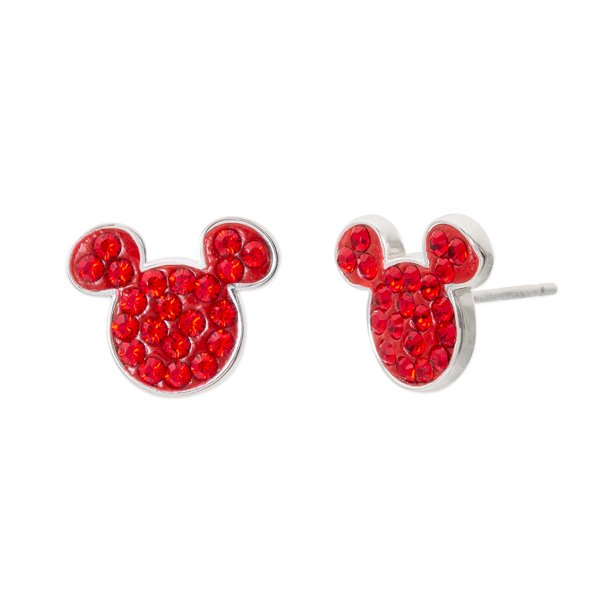 Disney Disney Mickey Mouse Birthstone Sterling Silver Crystal Stud