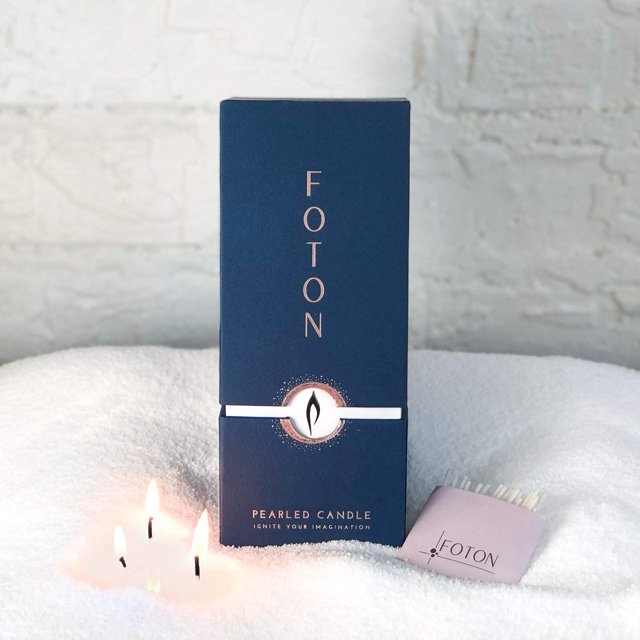 Candle Foton Pearl, 532 ml, sin perfume, no tóxica, 120 horas de combustión