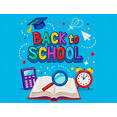 thumbnail image 4 of Colorful Back to School Banner with Graduation Cap Calculator Magnifying Glass Book Alarm Decors Background for School Parties Classroom Decorations Photography Props Backdrop, 4 of 4
