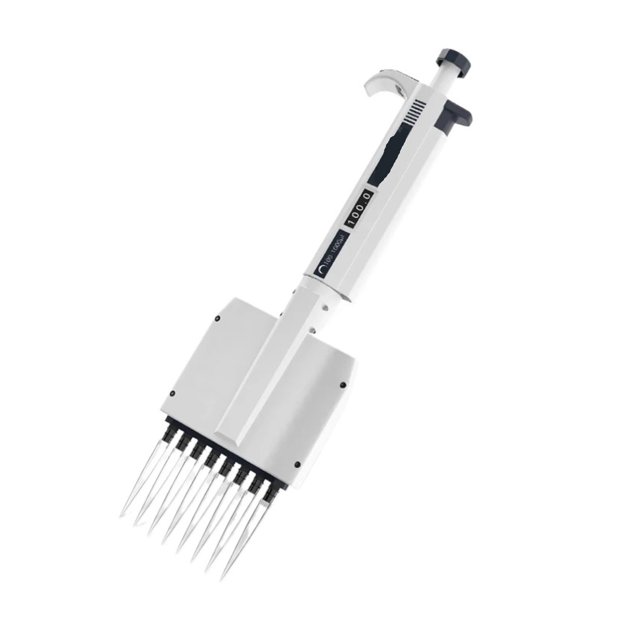 Multichannel Pipette Chemical Lab Equipment Digital Adjustable Micropipette Laboratory 8 Channels ,Easy to Operate