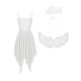 thumbnail image 3 of YiZYiF White Angel Costume for Women Angel Dress and Wings Headband Cosplay Halloween Carnival Party White B L, 3 of 7