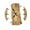 3, variant on Vintage Country Styles Quiet Wall Clock 30cm Grains and Clear Tempering Glass Wall Clock for Home Setting