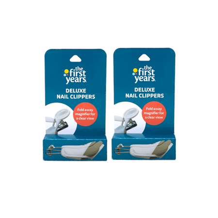 The First Years American Red Cross Deluxe Nail Clipper with Magnifier - 2 Count