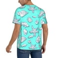 thumbnail image 2 of KLL Seashell And Starfish for Men's Baseball Shirts,Short Sleeve Casual Shirts Button Down Shirt for Men Beach Summer Wedding Shirt-X-Large, 2 of 7