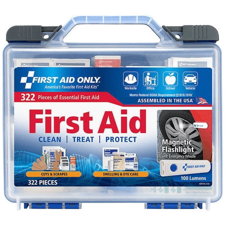 First Aid Only First Aid Kit w/House 322pcs 11x9.75 BL 91414