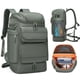 thumbnail image 5 of Mochila de viaje Cateissary de PU impermeable con Múltiples compartimentos Ejercito verde, 5 of 6