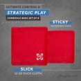 thumbnail image 3 of Play Platoon Professional Cornhole Bags - Set of 8 Regulation All Weather Two Sided Improved Bean Bags for Pro Corn Hole Game - 4 Red & 4 Navy Blue, 3 of 9