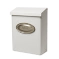 thumbnail image 1 of Buzones arquitectónicos Mailbox con cierre de acero galvanizado, color blanco, 1 of 9