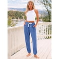 thumbnail image 2 of AURA Women Summer Jogger Pants Drawstring Ankle Length Elastic Waist Casual Fit 2025 S-3XL, 2 of 7