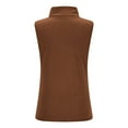 thumbnail image 6 of TKLPEHG Thermals for Women Sleeveless Tank Tops High Neck Casual Velvet Warm Bottom Top Slim Stretchy Layer Tee Shirts (Coffee,L), 6 of 7