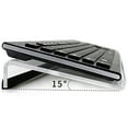 thumbnail image 3 of Acrylic Tilted Computer Keyboard Stand Notebook Tray Transparent Z Shape Non-slide Holder Reduce Pressure for Office School, 3 of 7