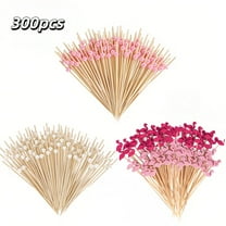 [300 PCS] Cocktail Picks Toothpicks for Appetizers - 4.7inch Cocktail Skewers for Appetizers, Food Picks for Drink Fruit Party Supplies Bridal Shower Decorations Accessories