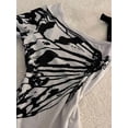thumbnail image 5 of Sexy Off shoulder Summer T shirt Women Korean Harajuku Aesthetic Print Short sleeve Body Tops Female Tees Cotton Front Bow Tied, 5 of 7