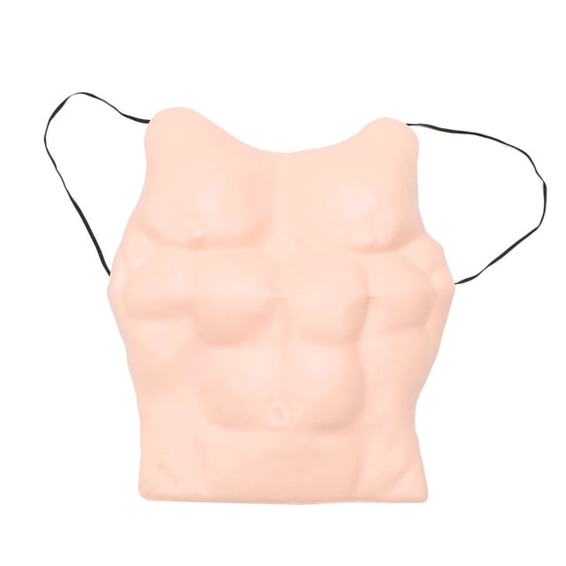Fancy Halloween Costumes Pectoral Muscle Fake Chest Funny Costume Cosplay Clothing Decorative Props for Masquerade Party