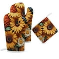 thumbnail image 6 of Sunflower Insulated Gloves And Pot Mats (four Piece Set), 6 of 6