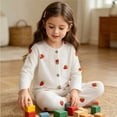 thumbnail image 4 of NAISIBABY Girls Homewear Outfit Set,Print Long Sleeve Tops+ Pants Air-Conditioned Comfort Sets White Size 12, 4 of 5