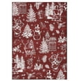 thumbnail image 3 of Christmas Runner Rug Hallway Kitchen Christmas Washable Rugs Non-Slip Stain-Resistant Bathroom Rug Romance Xmas Runner Carpet Snowman Santa Claus Floral Decorative Rugs, 3 of 8