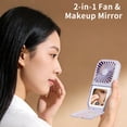 thumbnail image 3 of Desktop Fan USB Folding Mirror Fan Hands Free Portable Outdoor, 3 of 8