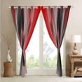 thumbnail image 4 of Red and Black Curtains for Bedroom Living Room for Kids Ombre Red 30%-50% Blackout Curtains (2 Panels, 42 x 54 Inch) Messy Rust Darkening Drapes Decor Abstract Art Window Treatments, 4 of 8