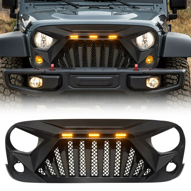 AMERICAN MODIFIED Grill avant Goliath Compatible avec Jeep Wranglers 07-18