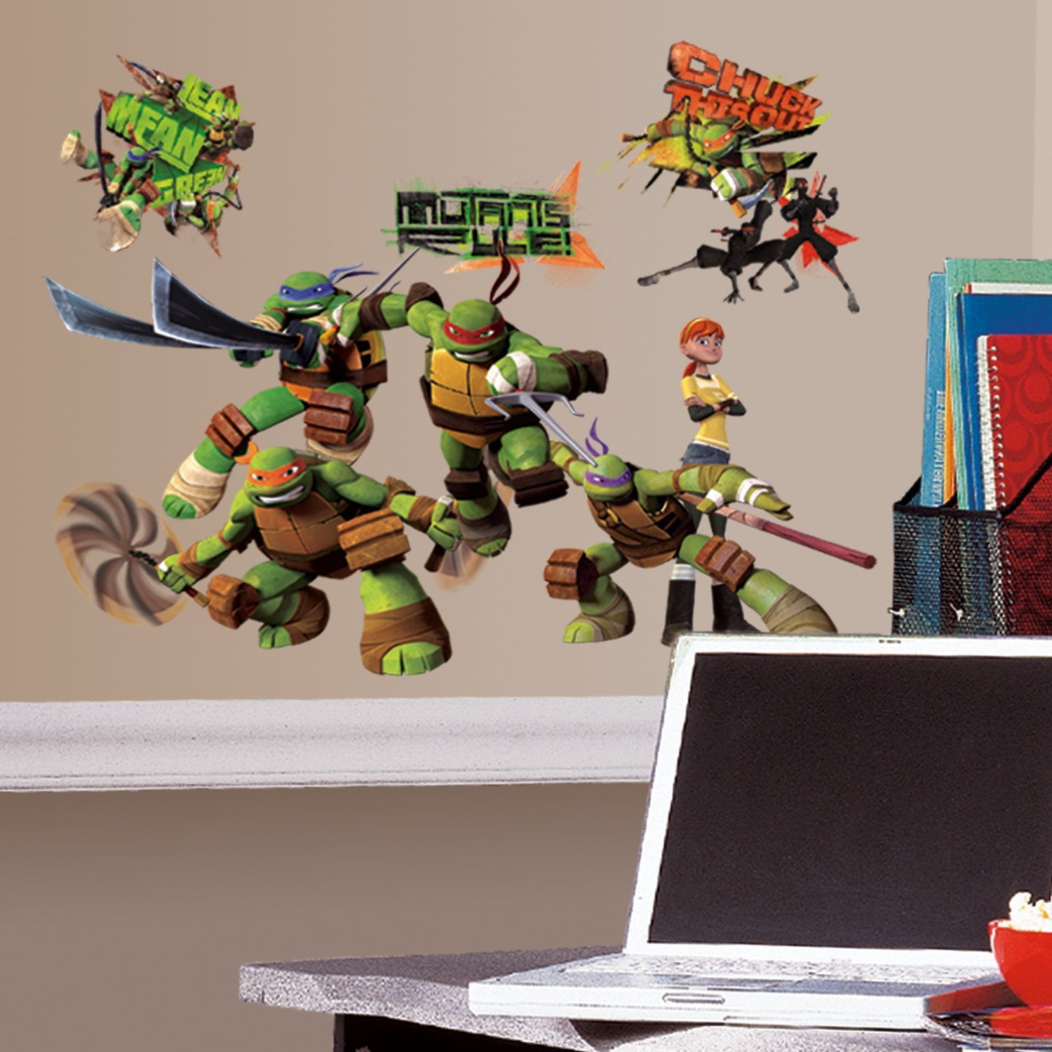 Roommates Rmk2246scs Teenage Mutant Ninja Turtles Peel And Stick