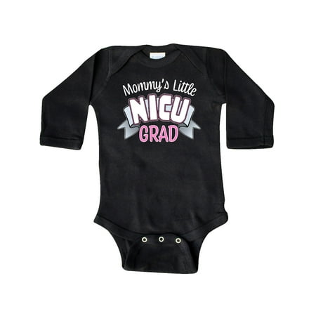 

Inktastic Mommy s Little Nicu Grad in Pink with Banner Gift Baby Boy or Baby Girl Long Sleeve Bodysuit